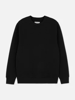 Sweats À Capuche Et Sweat-Shirts|Primark Sweat-shirt Matelassé à Motif Losanges Noir