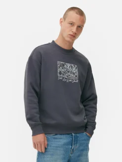 T-Shirts Et Sweat-Shirts À Motifs|Sweats À Capuche Et Sweat-Shirts|Primark Sweat-shirt Nature Morte Au Crâne De Cézanne Noir