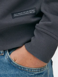 T-Shirts Et Sweat-Shirts À Motifs|Sweats À Capuche Et Sweat-Shirts|Primark Sweat-shirt Nature Morte Au Crâne De Cézanne Noir