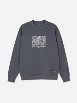 T-Shirts Et Sweat-Shirts À Motifs|Sweats À Capuche Et Sweat-Shirts|Primark Sweat-shirt Nature Morte Au Crâne De Cézanne Noir