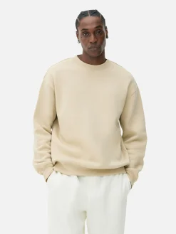 Sweats À Capuche Et Sweat-Shirts|Primark Sweat-shirt Oversize à Col Ras-du-cou Grège