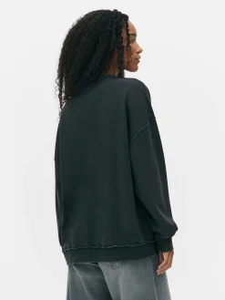Sweats À Capuche Et Sweat-Shirts|Primark Sweat-shirt Oversize Graphique Sesame Street Anthracite