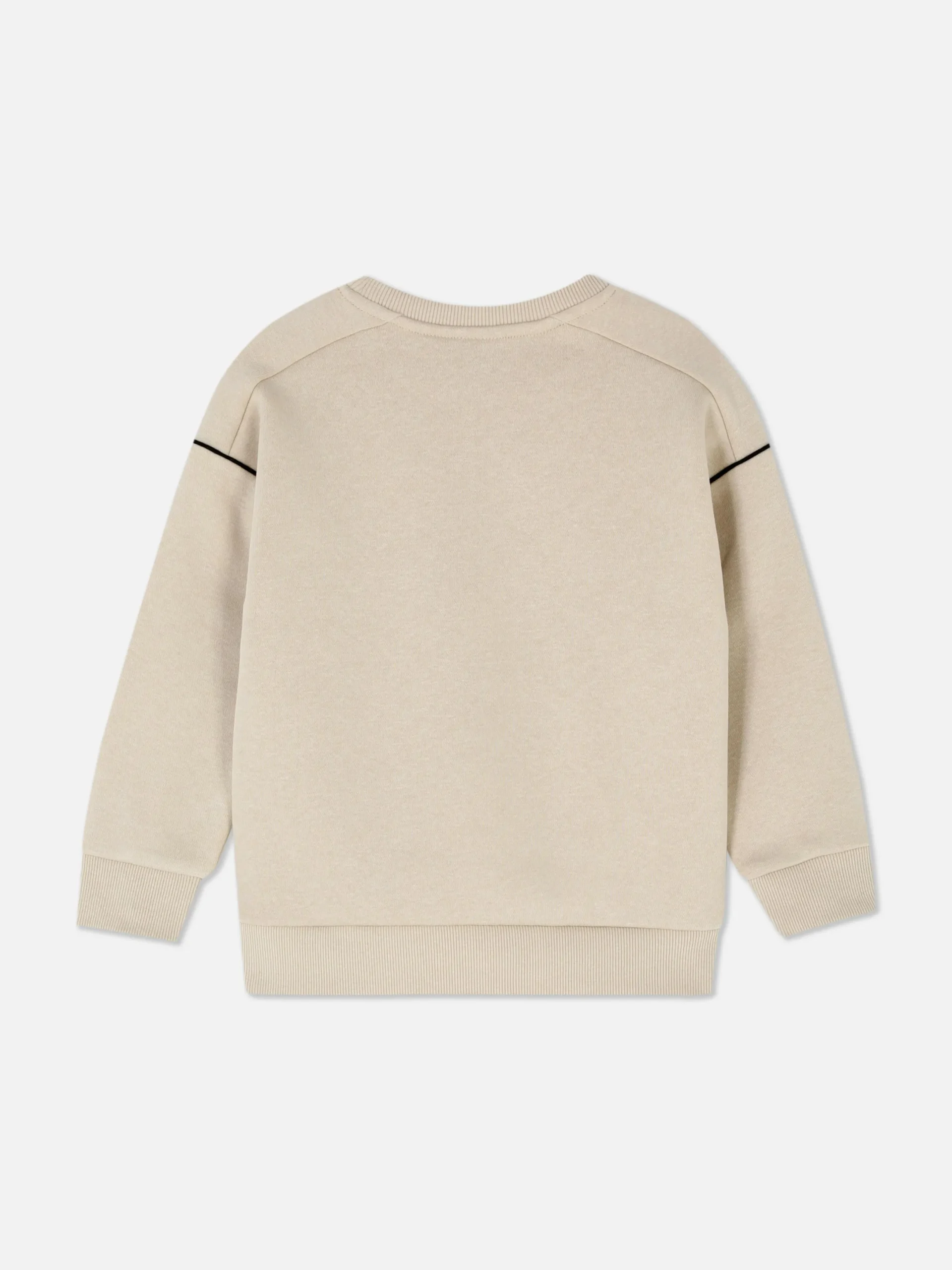 Sweats À Capuche Et Sweat-Shirts|Primark Sweat-shirt Passepoilé Super Mario à Coordonner Grège