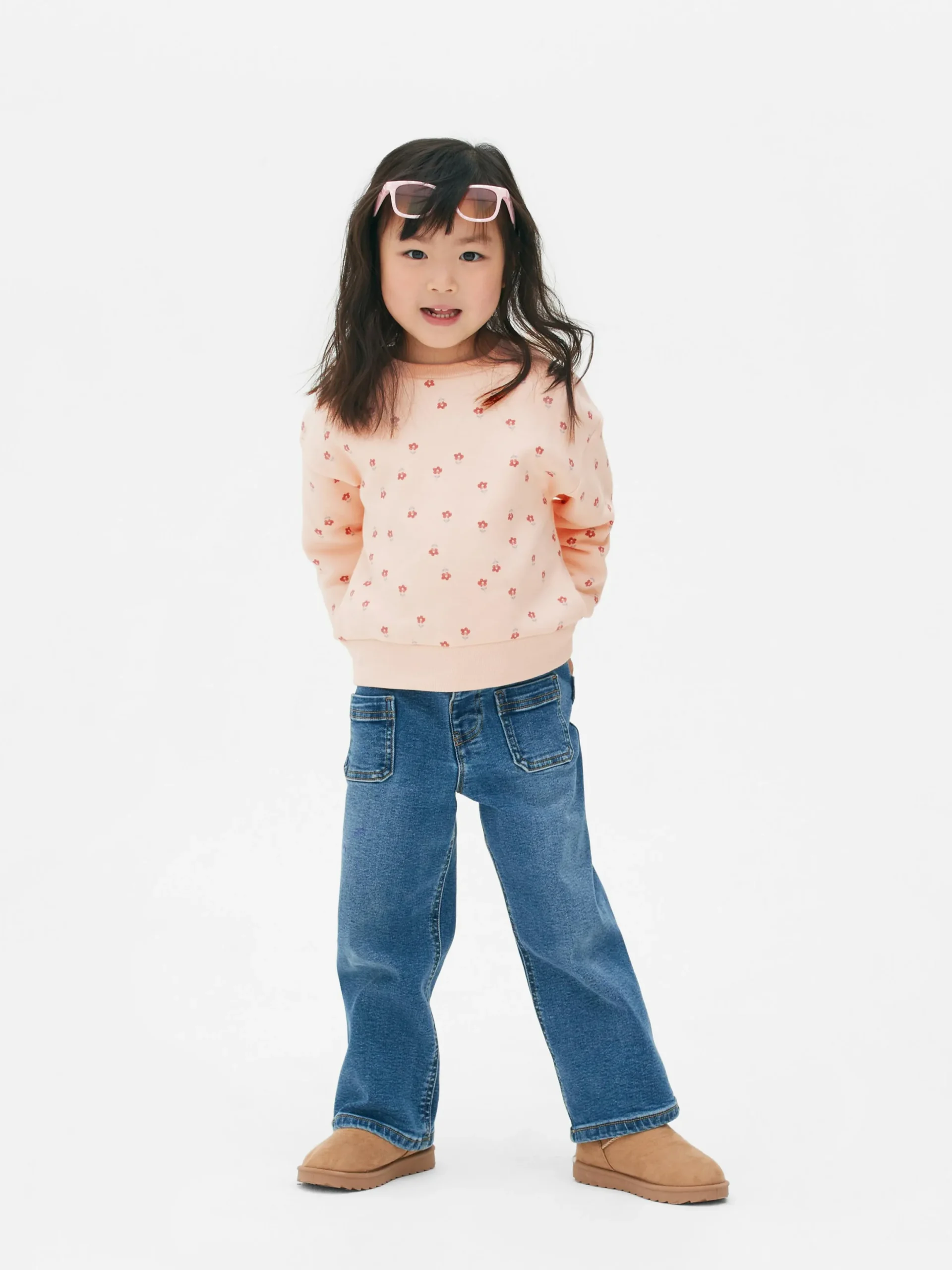 Sweats À Capuche Et Sweat-Shirts|Primark Sweat-shirt Ras Du Cou Graphique Rose clair