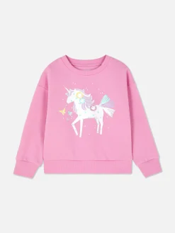 Sweats À Capuche Et Sweat-Shirts|Primark Sweat-shirt Ras Du Cou Graphique Rose