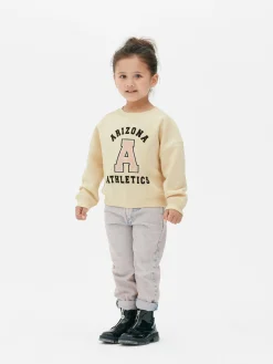 Sweats À Capuche Et Sweat-Shirts|Primark Sweat-shirt Style Universitaire à Lettre En Bouclé Grège