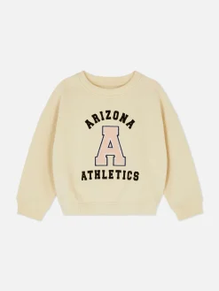 Sweats À Capuche Et Sweat-Shirts|Primark Sweat-shirt Style Universitaire à Lettre En Bouclé Grège