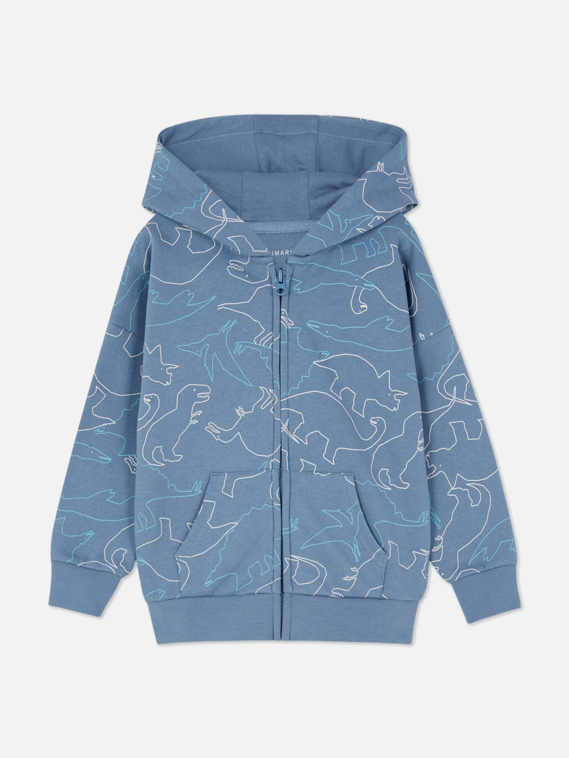 Sweats À Capuche Et Sweat-Shirts|Primark Sweat-shirt Zippé à Capuche Graphique à Coordonner Bleu