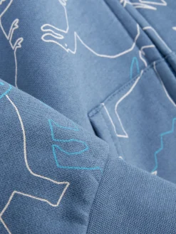 Sweats À Capuche Et Sweat-Shirts|Primark Sweat-shirt Zippé à Capuche Graphique à Coordonner Bleu