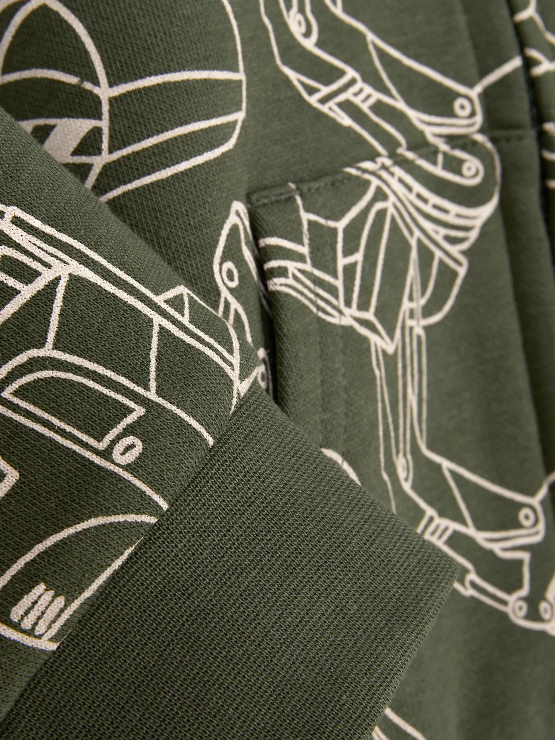 Sweats À Capuche Et Sweat-Shirts|Primark Sweat-shirt Zippé à Capuche Graphique à Coordonner Kaki