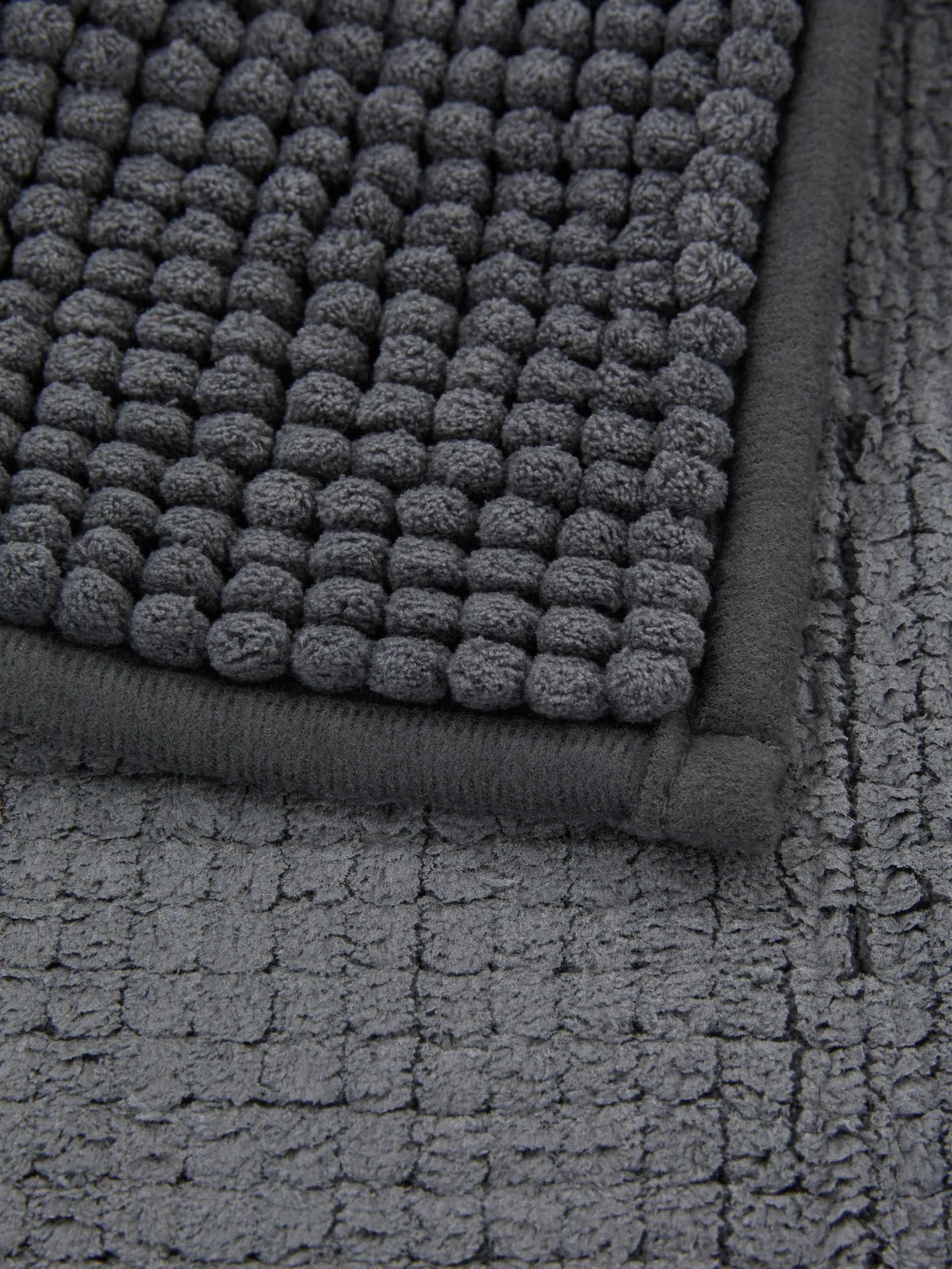 Tapis De Bain|Primark Tapis De Bain En Maille Chenille Gris foncé