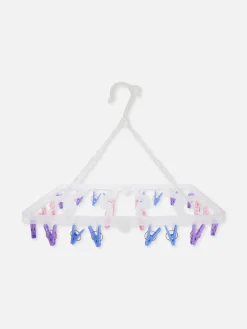 Solutions De Rangement Murales Et Cintres|Primark Étendoir Pliant à 24 Pinces Multicolore