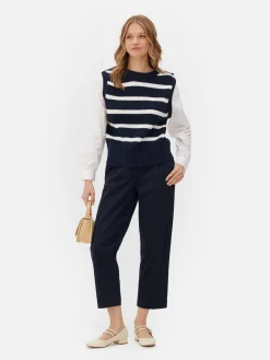Pulls Et Gilets|Primark Tenue Deux-en-un Débardeur En Tricot Et Chemise Bleu marine