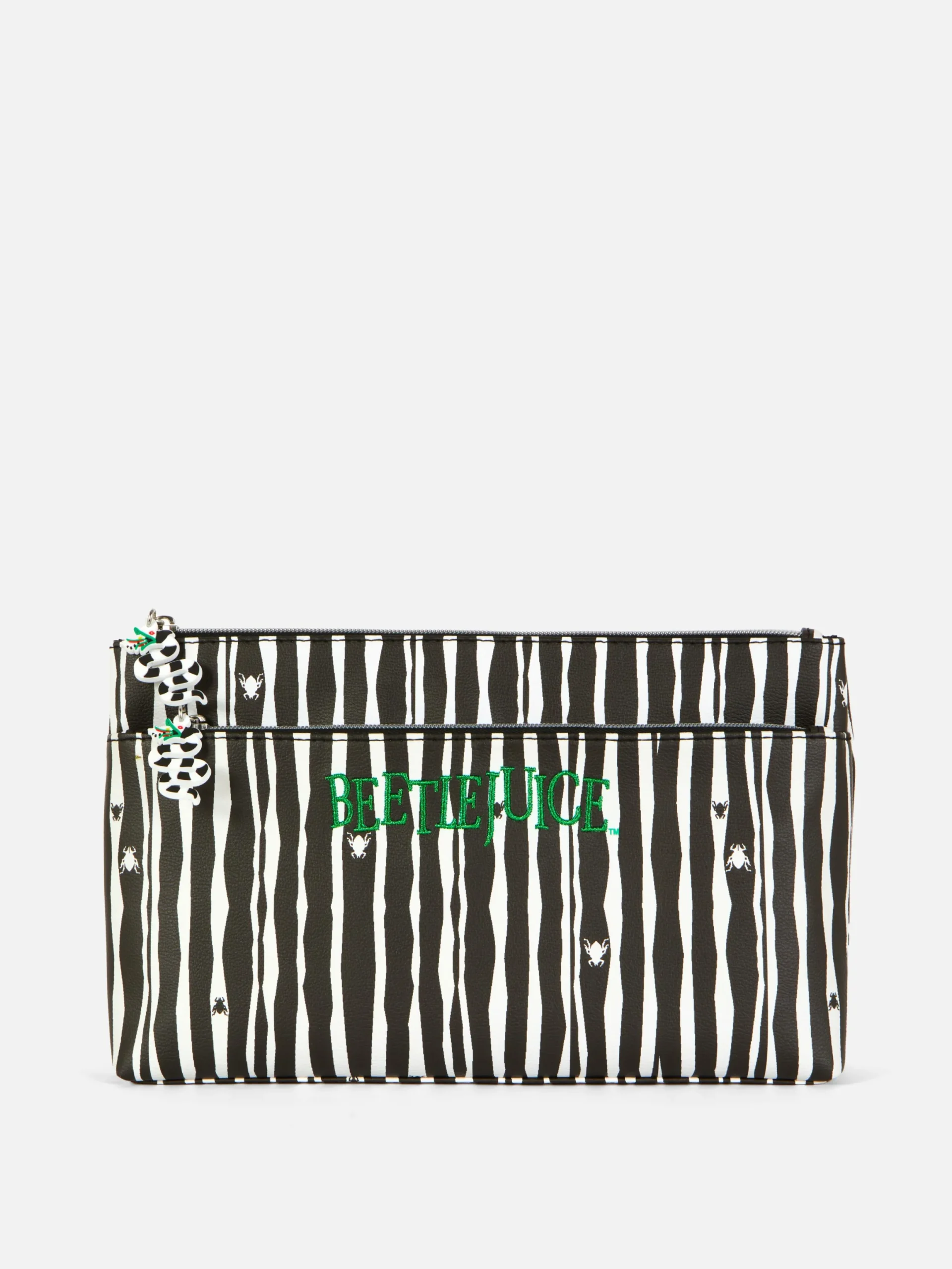 Accessoires Halloween|Tout Halloween|Primark Trousse Maquillage à Rayures Beetlejuice Noir/Blanc