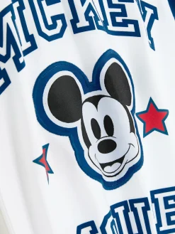Hauts Et T-Shirts|Primark T-shirt à Bords Contrastés Disney Mickey Mouse Écru