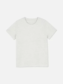 Hauts Et T-Shirts|Primark T-shirt à Col Ras-du-cou Gris chiné