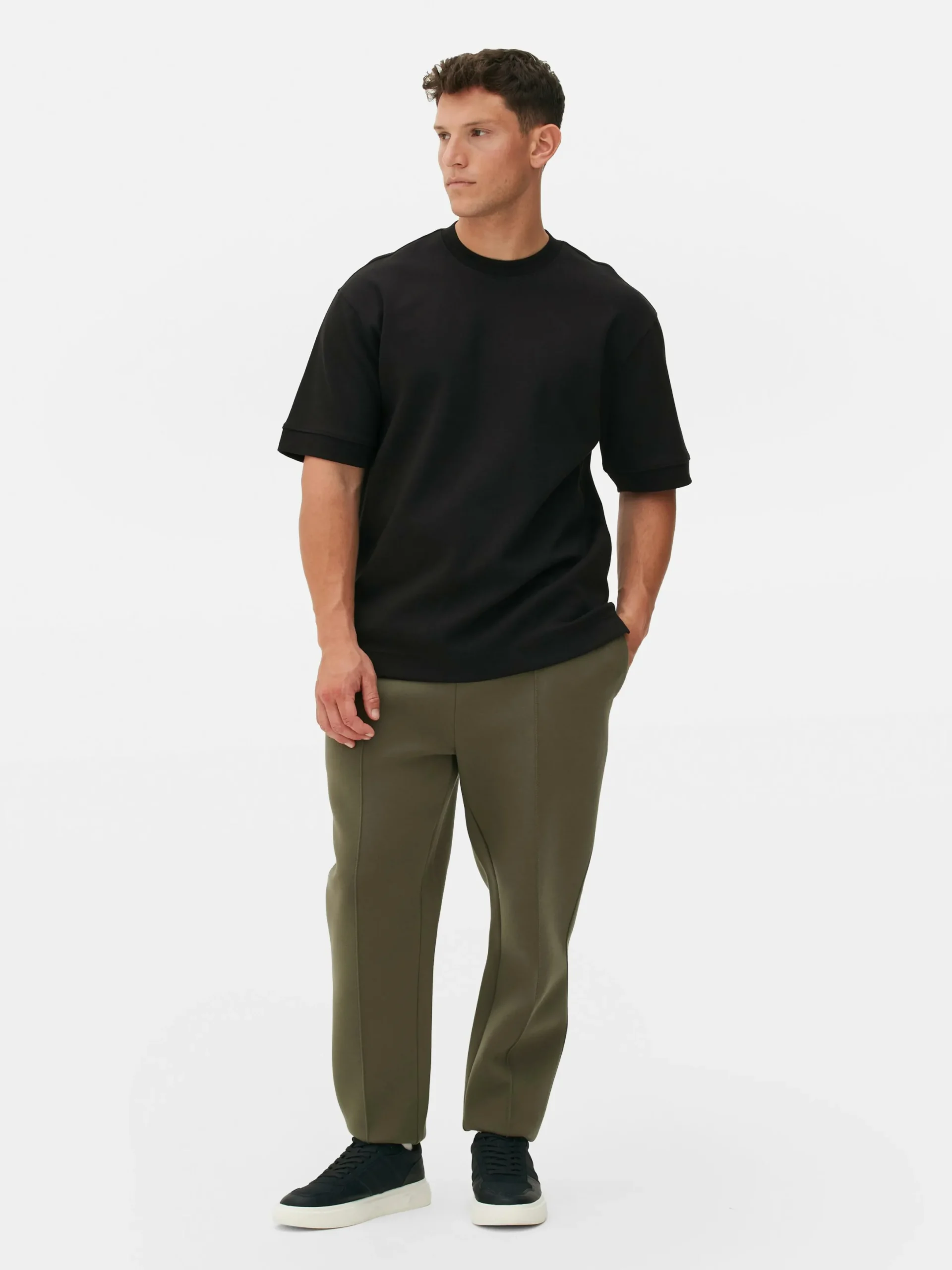 Hauts Et T-Shirts|Primark T-shirt à Col Ras-du-cou Kem Noir