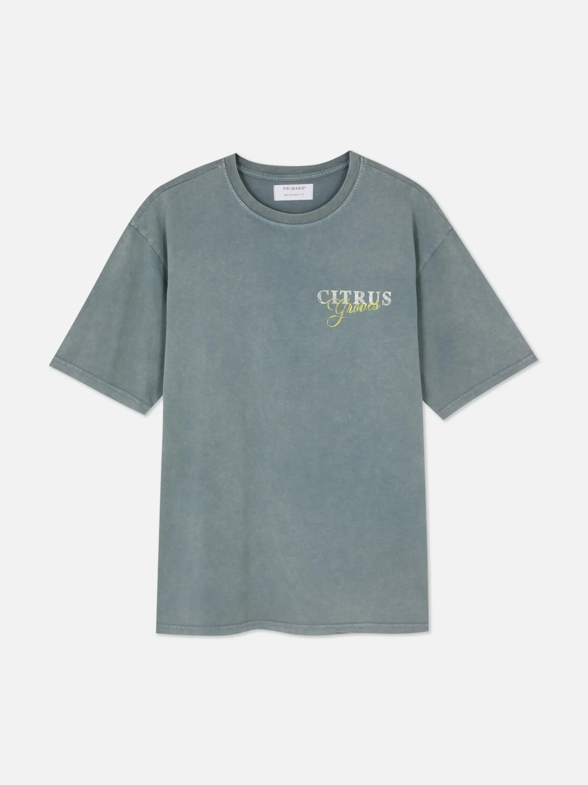 Hauts Et T-Shirts|Primark T-shirt à Imprimé Citrus Bleu sarcelle