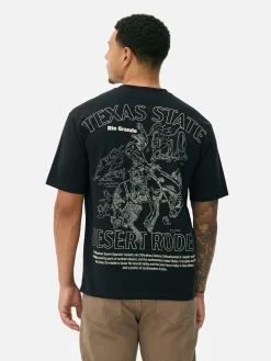 Hauts Et T-Shirts|Primark T-shirt à Imprimé Rodéo Noir