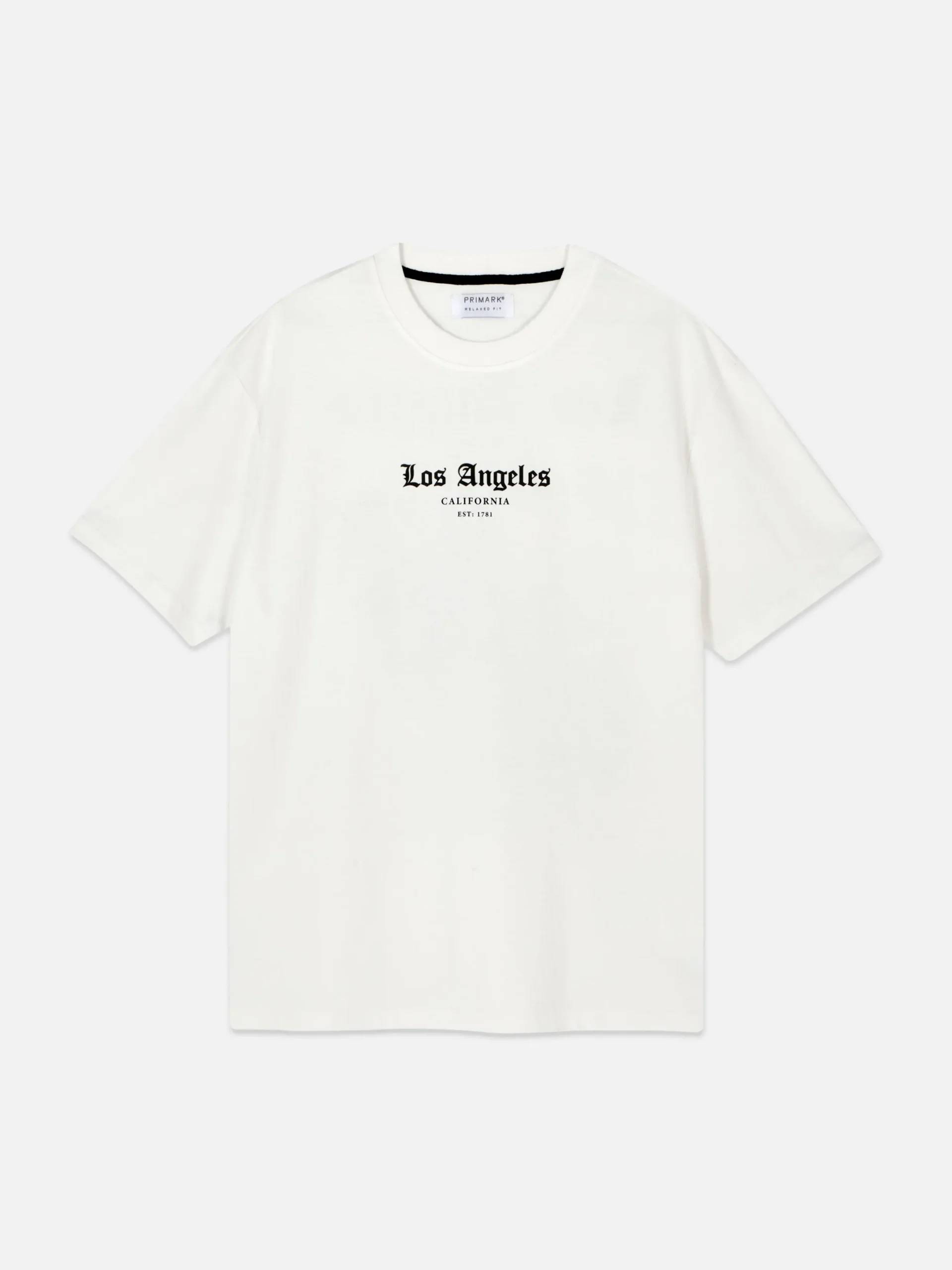 Hauts Et T-Shirts|Primark T-shirt à Imprimé Statue De Los Angeles Écru