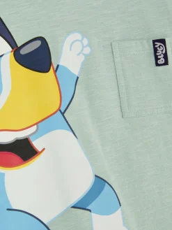 Hauts Et T-Shirts|Primark T-shirt à Manches Courtes Bluey Vert
