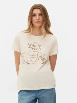 Hauts Et T-Shirts|Primark T-shirt à Manches Courtes Disney Winnie L'ourson Écru