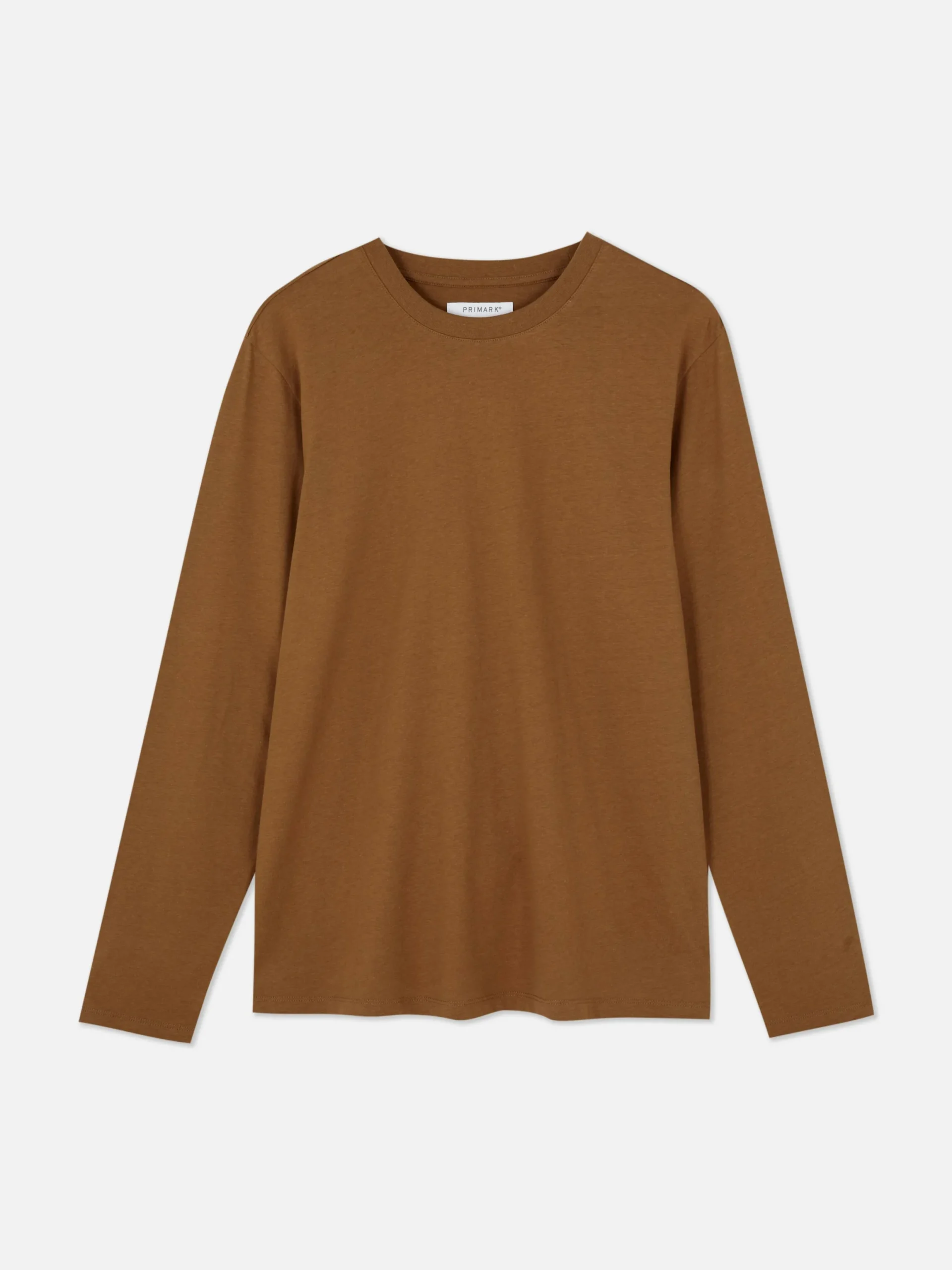 Hauts Et T-Shirts|Primark T-shirt à Manches Longues En Coton Marron