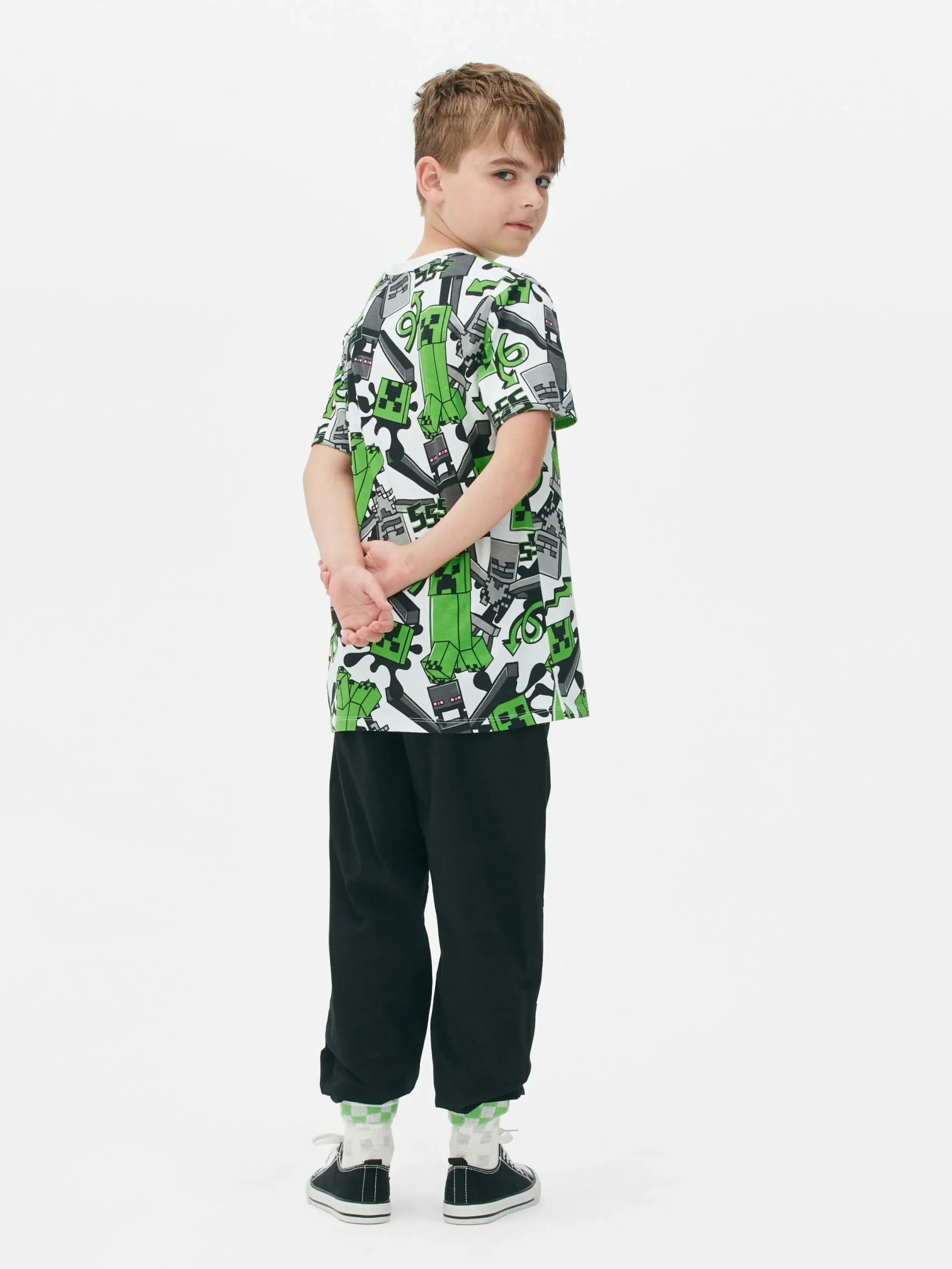 Hauts Et T-Shirts|Primark T-shirt à Motif Minecraft Creeper Multicolore