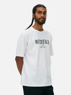 T-Shirts Et Sweat-Shirts À Motifs|Beetlejuice|Primark T-shirt à Motif Répétitif Beetlejuice Blanc