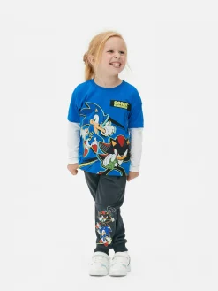 Hauts Et T-Shirts|Primark T-shirt Bicolore Sonic Le Hérisson Bleu