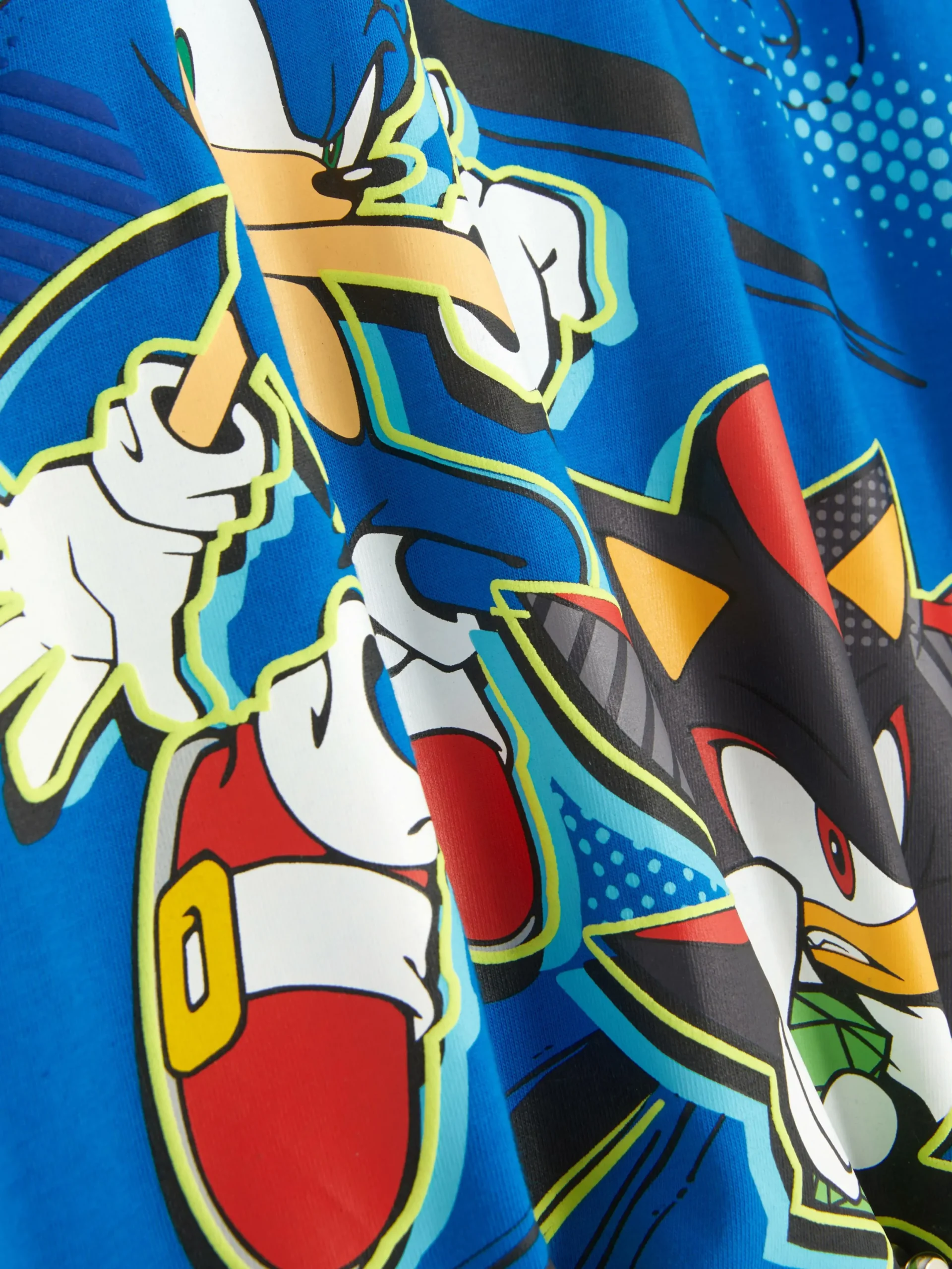 Hauts Et T-Shirts|Primark T-shirt Bicolore Sonic Le Hérisson Bleu