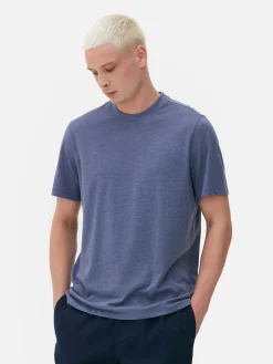 Hauts Et T-Shirts|Primark T-shirt Chiné Coupe Regular Bleu