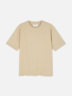 Hauts Et T-Shirts|Primark T-shirt Coupe Décontractée Grège