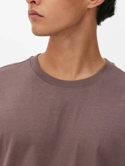 Hauts Et T-Shirts|Primark T-shirt Coupe Décontractée Prune