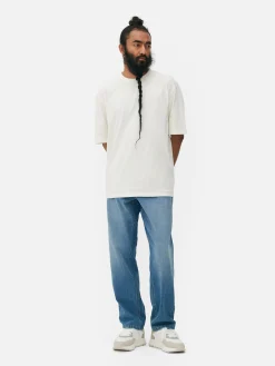 Hauts Et T-Shirts|Primark T-shirt Coupe Décontractée Écru