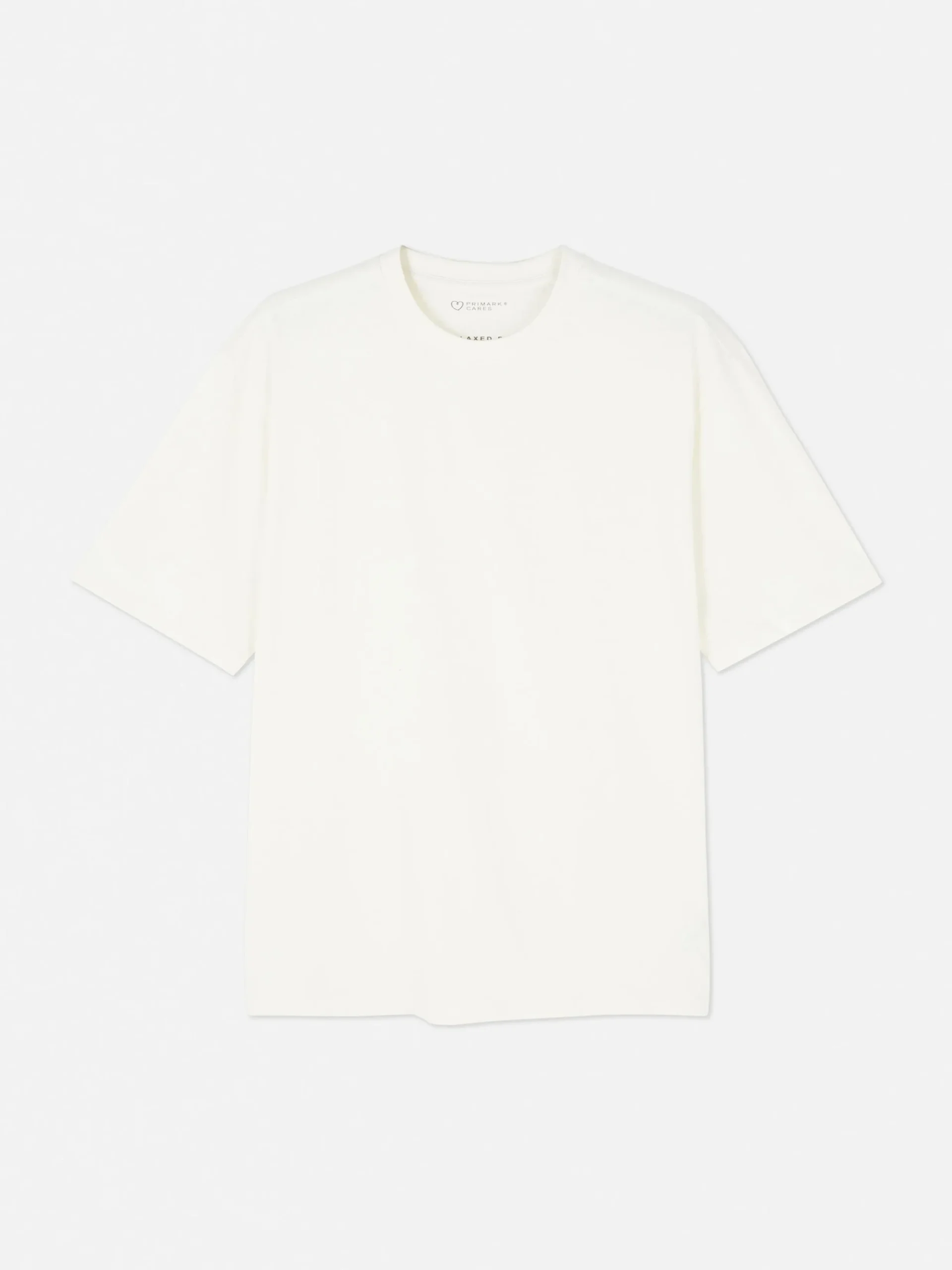 Hauts Et T-Shirts|Primark T-shirt Coupe Décontractée Écru