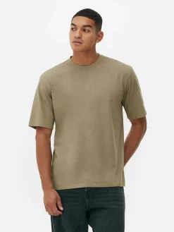 Hauts Et T-Shirts|Primark T-shirt Coupe Décontractée Kaki