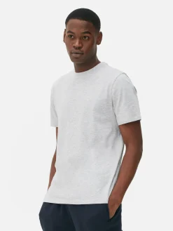 Hauts Et T-Shirts|Primark T-shirt Coupe Regular Chiné Gris chiné