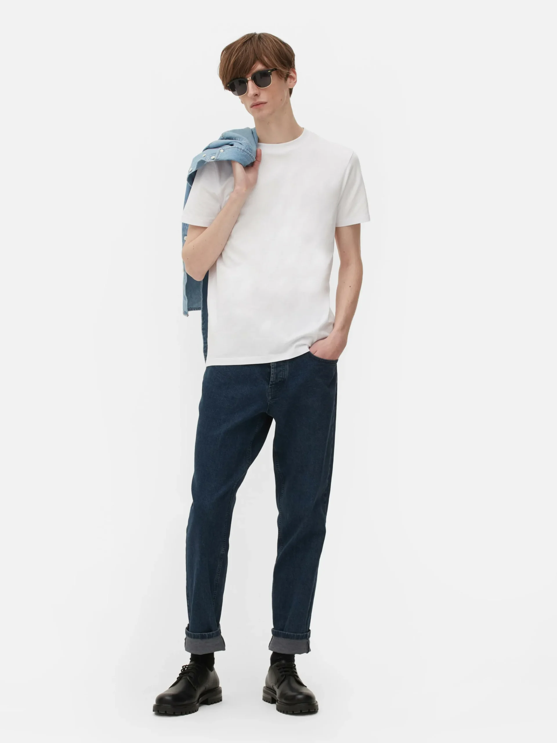 Hauts Et T-Shirts|Primark T-shirt Coupe Slim Blanc