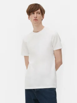 Hauts Et T-Shirts|Primark T-shirt Coupe Slim Blanc
