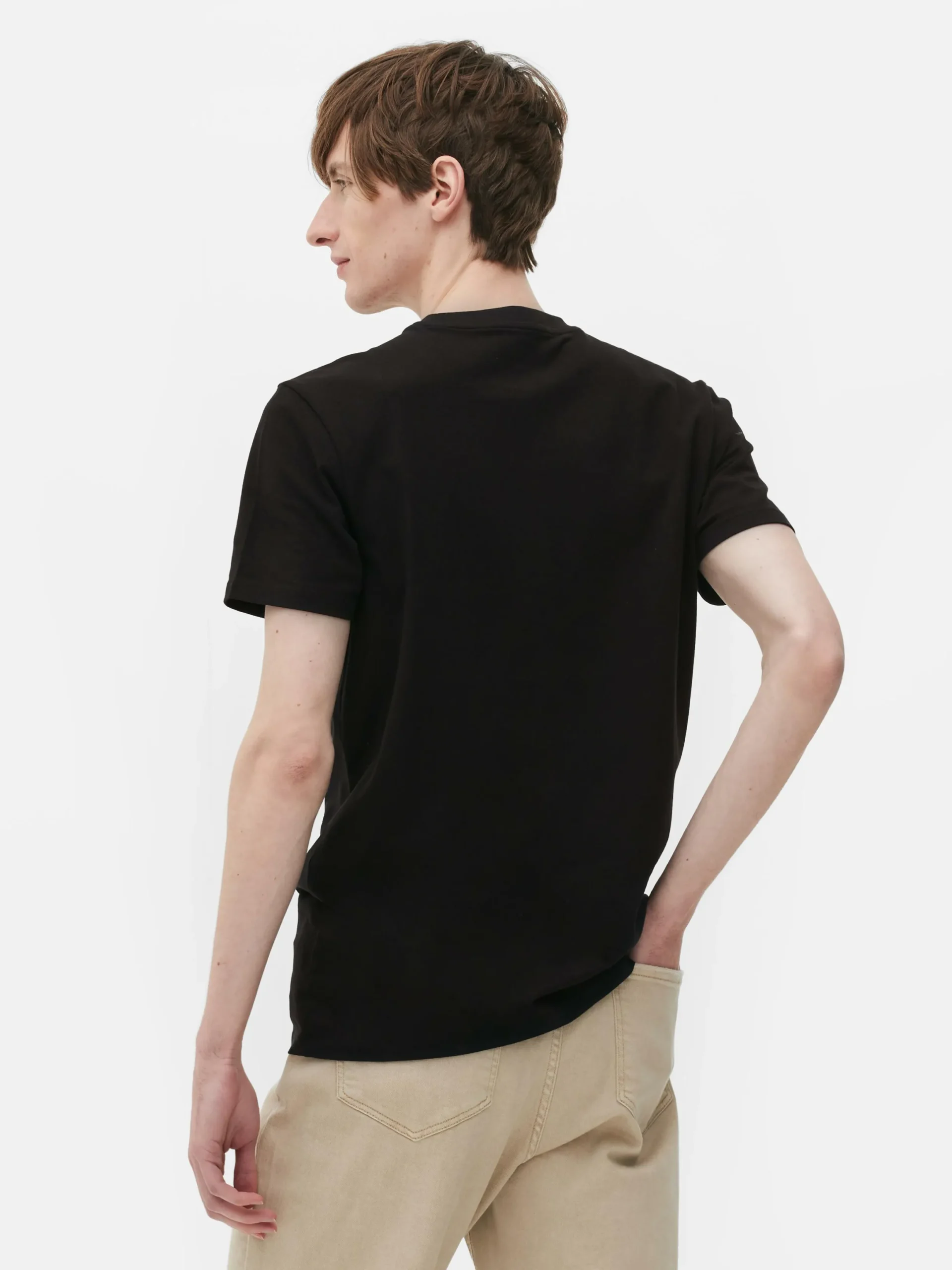 Hauts Et T-Shirts|Primark T-shirt Coupe Slim Noir