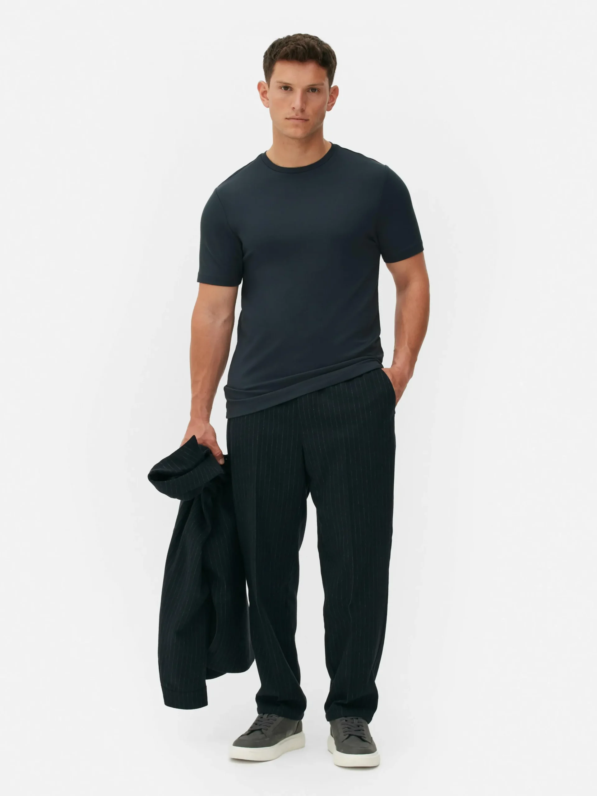 Hauts Et T-Shirts|Primark T-shirt Coupe Slim Kem Bleu marine