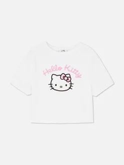 Hauts De Pyjama|Primark T-shirt Court De Pyjama Hello Kitty Blanc