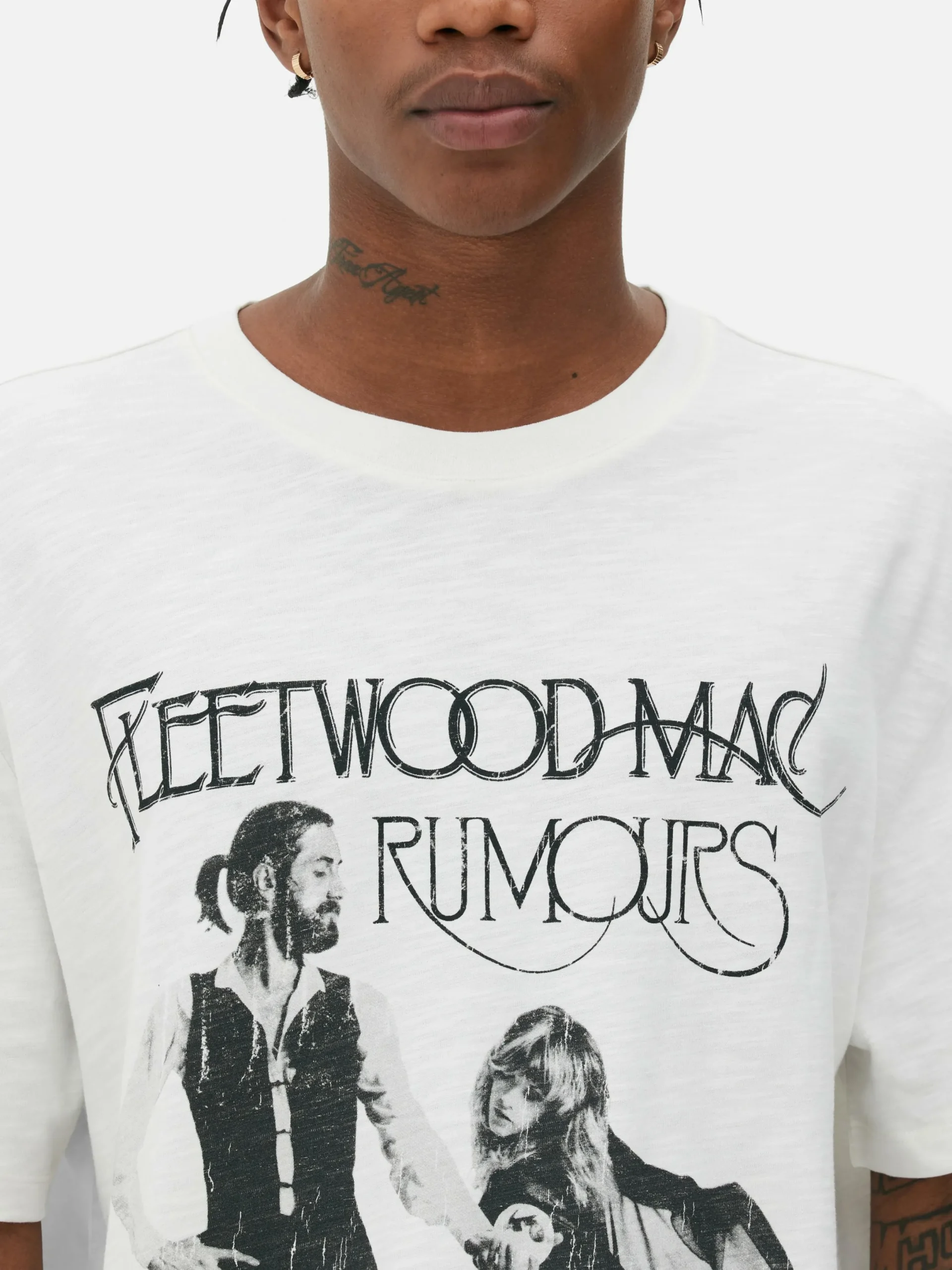 T-Shirts Et Sweat-Shirts À Motifs|Hauts Et T-Shirts|Primark T-shirt De Groupe Fleetwood Mac Écru