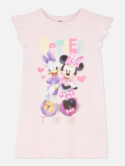 Pyjamas Et Vêtements De Nuit|Primark T-shirt De Nuit à Volants Disney Minnie Mouse Et Daisy Duck Rose