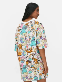 Chemises De Nuit Et Nuisettes|Primark T-shirt De Nuit Nickelodeon Multicolore