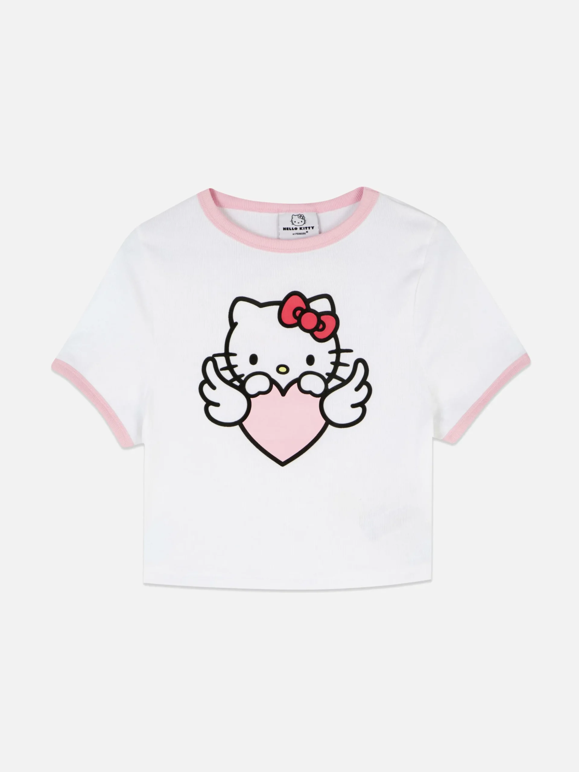 Hauts De Pyjama|Primark T-shirt De Pyjama Côtelé Hello Kitty Blanc