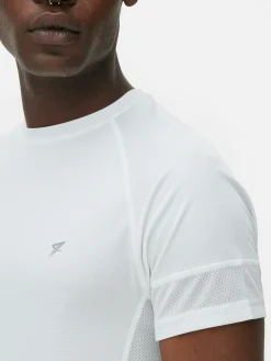 Hauts Et T-Shirts|Vêtements De Sport|Primark T-shirt De Sport à Manches Courtes Blanc