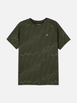 Vêtements De Sport|Hauts Et T-Shirts|Primark T-shirt De Sport à Motif Kaki
