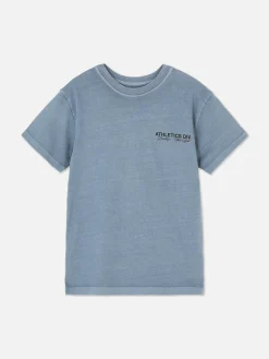 Hauts Et T-Shirts|Primark T-shirt De Sport Graphique à Manches Courtes Bleu
